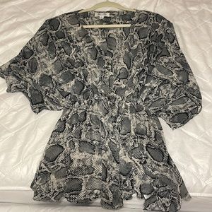 Snake skin blouse